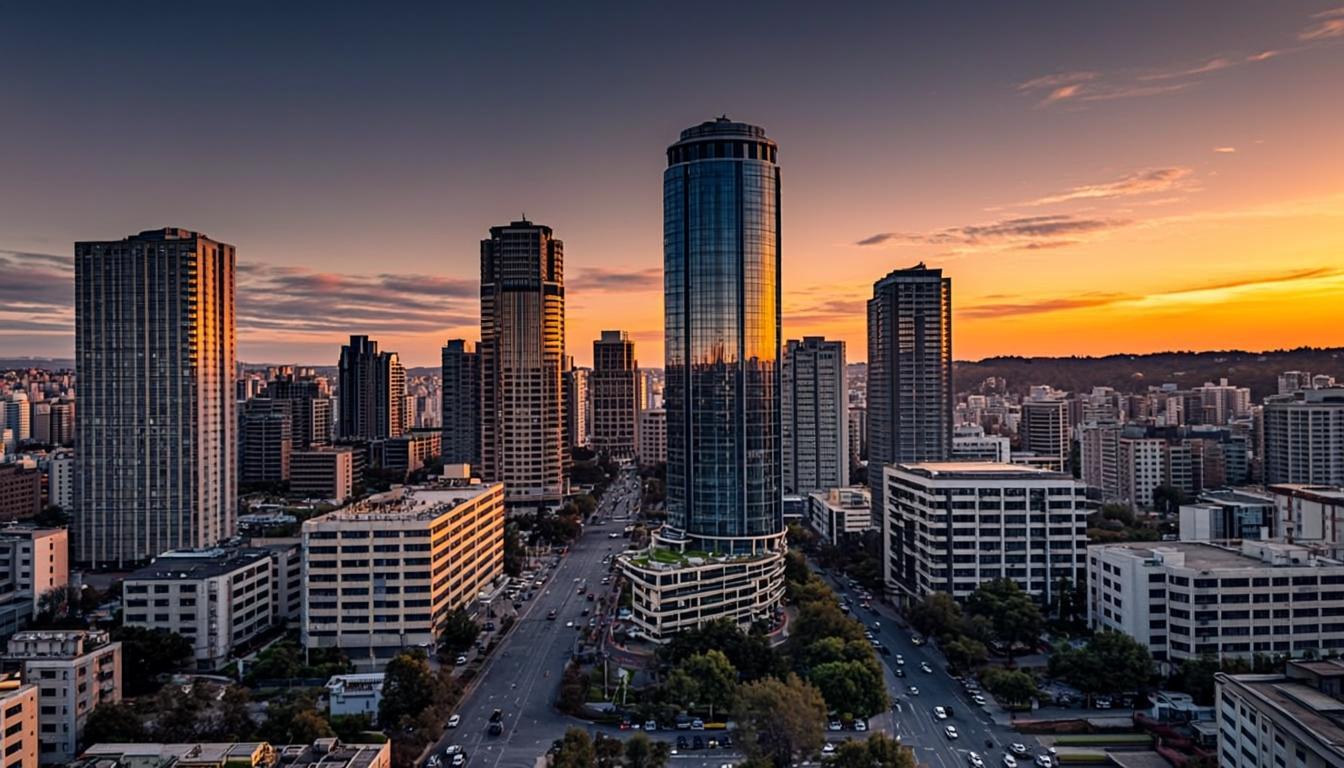 Sandton Johannesburg skyline - Knowledge Camp Global headquarters